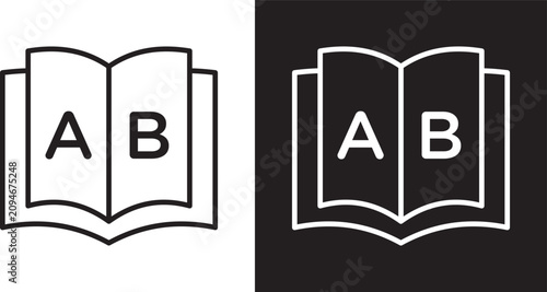 Tableau sur toile Glossary icon