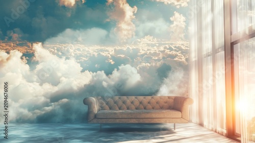 Cloudy interior sofa