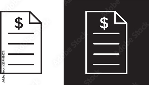 Vászonkép Price list icon