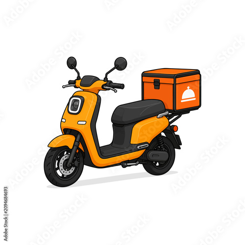 Delivery Scooter with Insulated Box