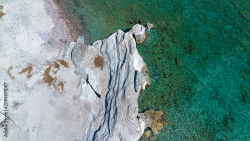 Aerial view of the white ch...