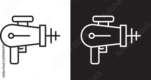 Fotografie laser gun icon