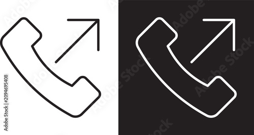 Принти на полотні Call outgoing icon