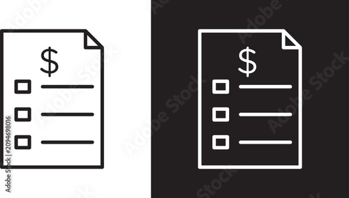 Foto Price list icon