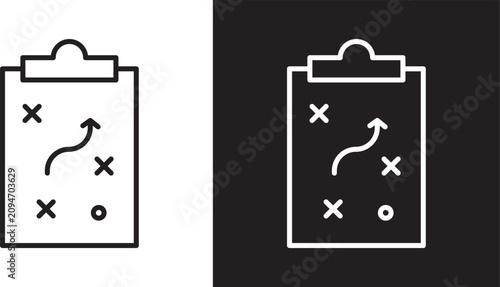 Bild auf Leinwand Strategical planning icon