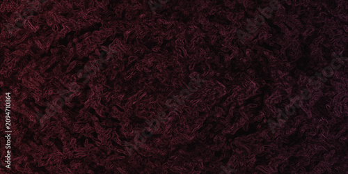 Cuadro en lienzo Dark moody burgundy liquid flowing texture background with deep shadows and organic swirling patterns for elegant creative design