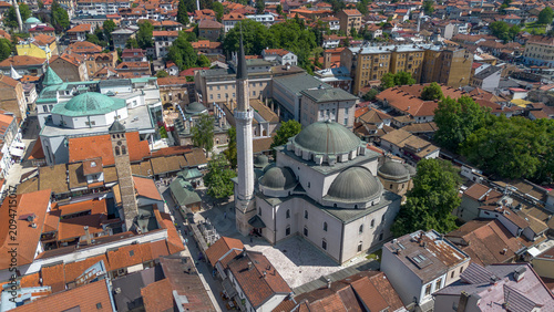 Aerial drone view of Gazi H...