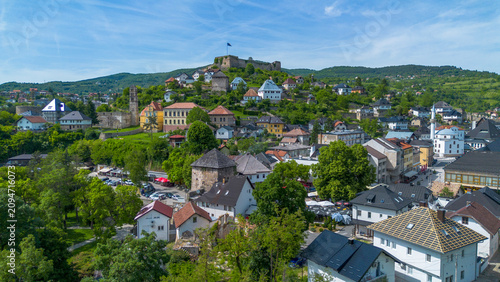 Panoramic drone view of the...