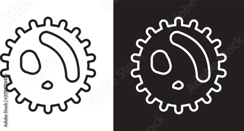 Cuadro en lienzo White blood cell icon