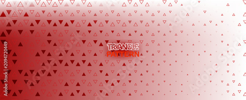 Modern abstract red triangle mosaic pattern over a clean white background, providing a professional geometric texture for business presentations.