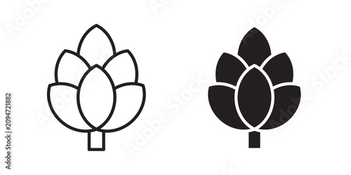 Bild auf Leinwand Artichoke icon