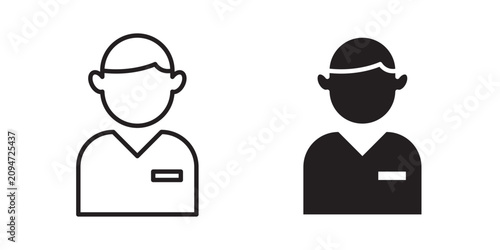 Bild auf Leinwand Cashier icon