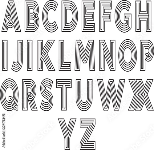 Creative Bone Font Vector - Orthopedic and Medical Illustration ABC