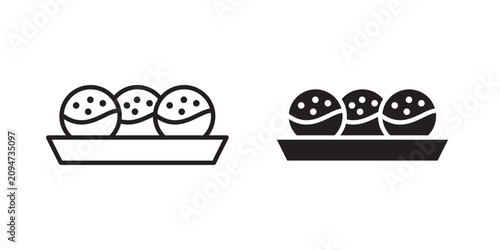 Bild auf Leinwand Takoyaki icon
