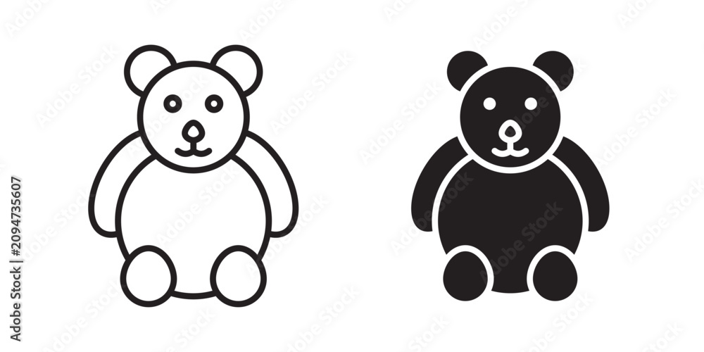 Fototapeta premium Teddy bear icon
