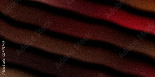Fotografija Elegant abstract dark red and brown fabric texture with soft curved waves creating luxurious silky drapery surface depth feeling