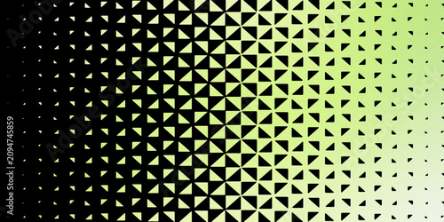 Gradient background with geometric triangular pattern transition from black to light green for modern website interface design.