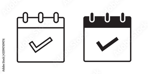 Принти на полотні Calendar check icon