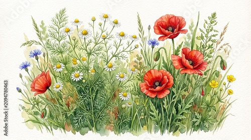 Vibrant wildflowers, colorful blooms, floral arrangement, garden flowers