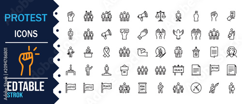 Social Justice and Civil Rights Hand Symbol Icon Pack
