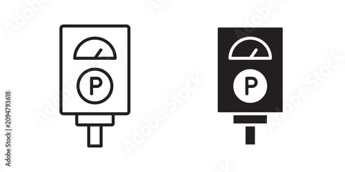 Foto Parking meter icon