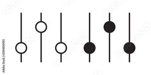 Fotografía Settings sliders icon