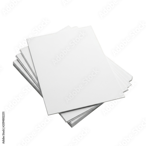 Open book with blank pages isolated on transparent background