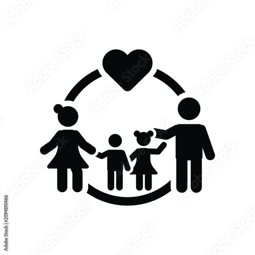 Tableau sur toile Family icon