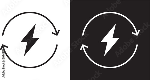 Tableau sur toile Alternative energy icon