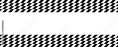 Schilderij op canvas Race checker flag seamless pattern
