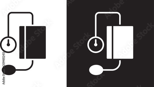 Foto Blood pressure meter icon