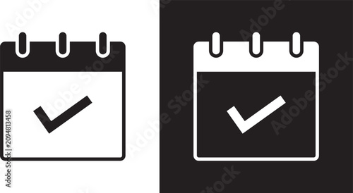 Принти на полотні Calendar check icon