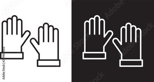Obraz na plátně Gloves icon