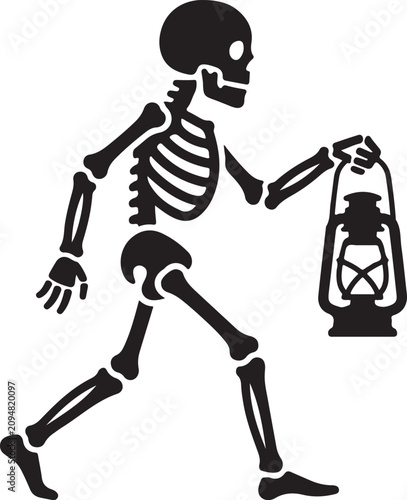 Cute Halloween Ghost Vector Illustration, Spooky Cartoon SVG Clipart, Isolated on White Background