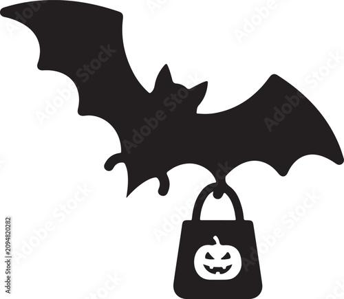 Cute Halloween Ghost Vector Illustration, Spooky Cartoon SVG Clipart, Isolated on White Background