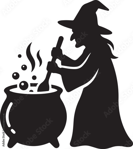 Cute Halloween Ghost Vector Illustration, Spooky Cartoon SVG Clipart, Isolated on White Background