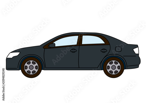Obraz na płótnie 乗り物, 自動車, 車, 乗用車, マイカー, レンタカー, 運転, 普通自動車, 自家用車, 普通車, ブルー, 水色, 中古車, 新車, 自動車教習所, 自