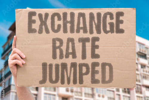 Fotografía "Exchange Rate Jumped" Forex pair spiked unexpectedly