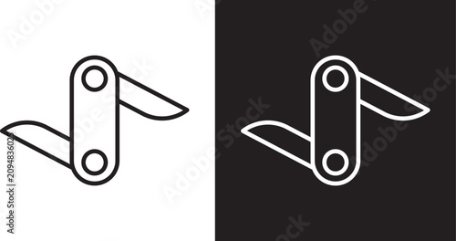 Foto Swiss knife icon
