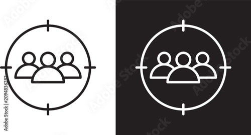 Cuadro en lienzo Target audience icon