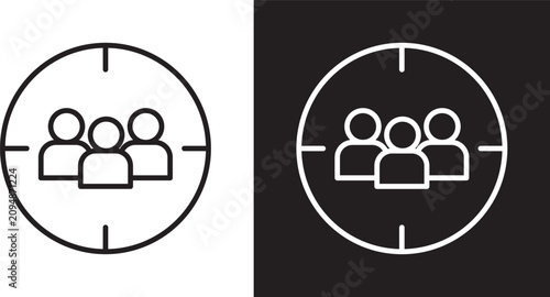 Fotografie Target audience icon