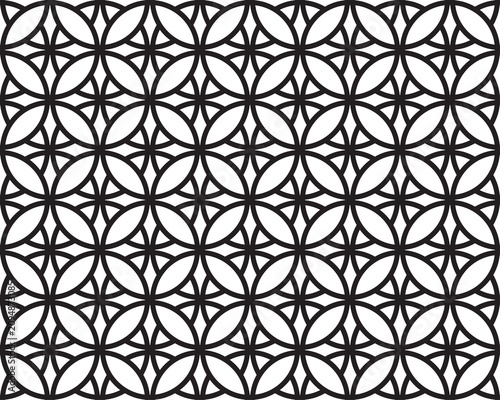 Stylish monochrome background design. Repeating elements of stylish ornament, seamless pattern