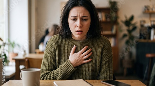 Woman with shortness of breath