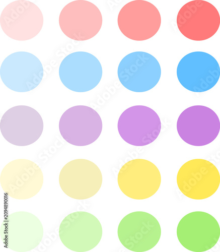 Pastel Color Palette Swatches Set – Soft Editable Color Collection