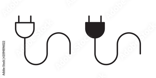 Photos Electric plug icon
