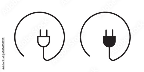 Fotografía Electrical plug icon