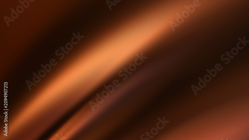 Abstract copper satin fabric texture with soft smooth folds and luxurious gradient lighting for sophisticated background designs creating a warm elegant flowing visual effect