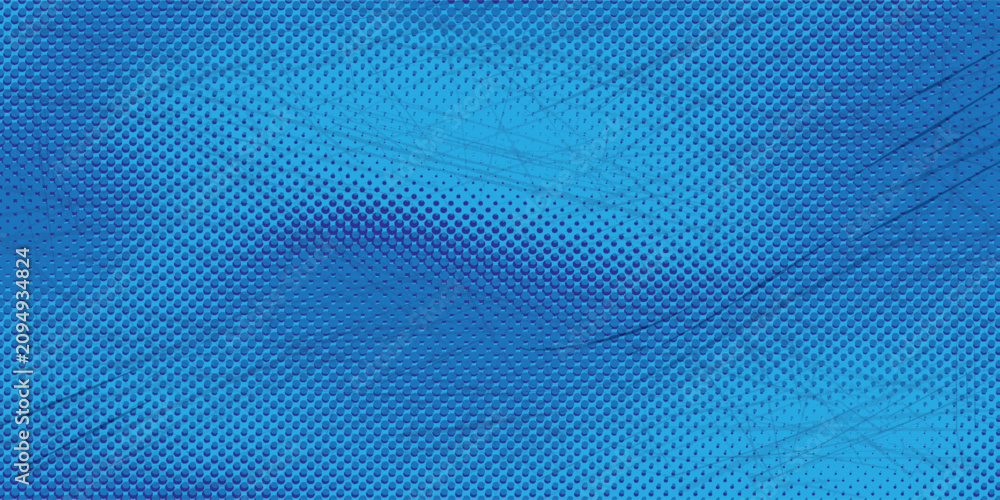 Fototapeta premium Blue Halftone Abstract Background with Geometric Dot Pattern and Modern Digital Texture