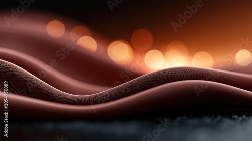 Abstract Organic Mesh Gradient in Warm Sunrise Tones - Close-Up Composition