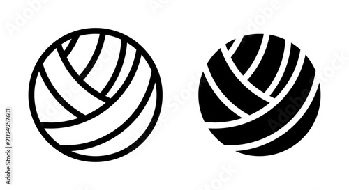 Foto Volleyball vector icon logo or illustration